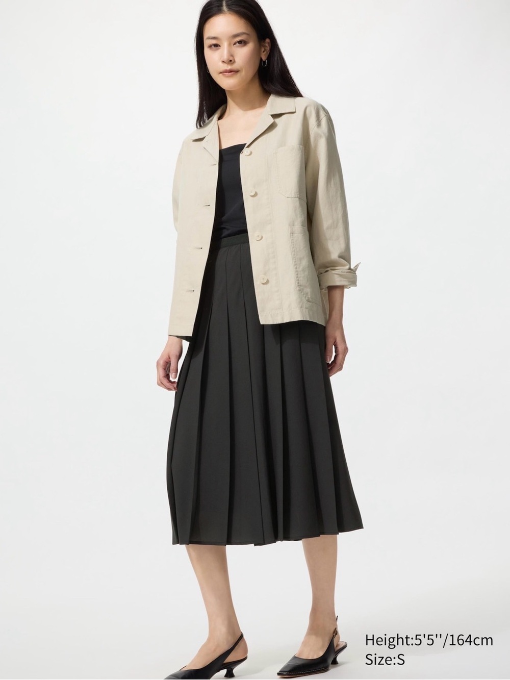 Uniqlo midi skirt